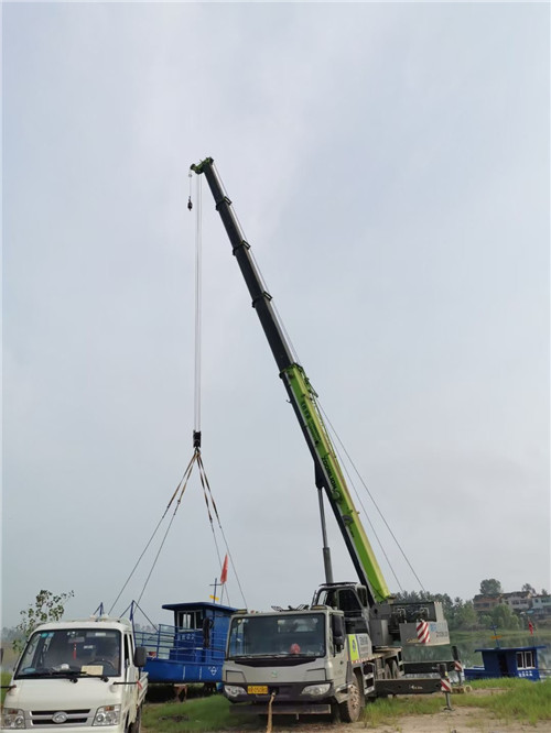 腾冲市桥梁建设吊装案例